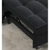 CAVINAS Futon Sofa Couch Pullout Bed, 3 in 1 Convertible Sleeper Sofa Bed, Loveseat Sofa,  Couches for Living Room with Backrest, Toss Pillow, Pocket - 4 of 4