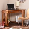 Hughton Corner Computer Desk - Mission Oak - HO6641 - Brown - SEI - 2 of 4