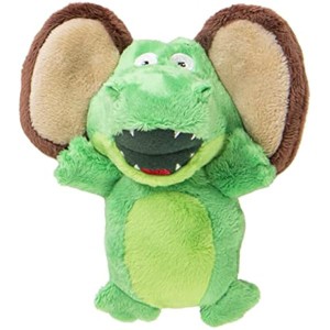goDog Flips Gator-Monkey Silent Squeak Plush Dog Toy, Chew Guard Technology - Green, Small - 1 of 1