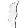 Cesicia 30" x 35" Wall Mirror, Rectangular Mirror with 2 Wavy Sides Metal Framed, Dressing Mirror, for Bathroom, Bedroom, Wall Decor - 2 of 4