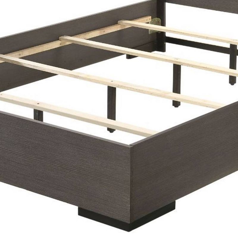 86&#34; Queen Bed Escher Bed LED Gray Oak - Acme Furniture, 4 of 9