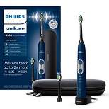 Philips Sonicare ProtectiveClean 6500 Rechargeable Electric Toothbrush with Charging Travel Case and Extra Brush Head, Navy HX6462/07