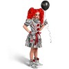 Joyfy Evil Clown Costume for Girls, Halloween Jester Dress for Kids, Creepy Halloween Costume for Girls, Toddler Clown Outfit - 4 of 4