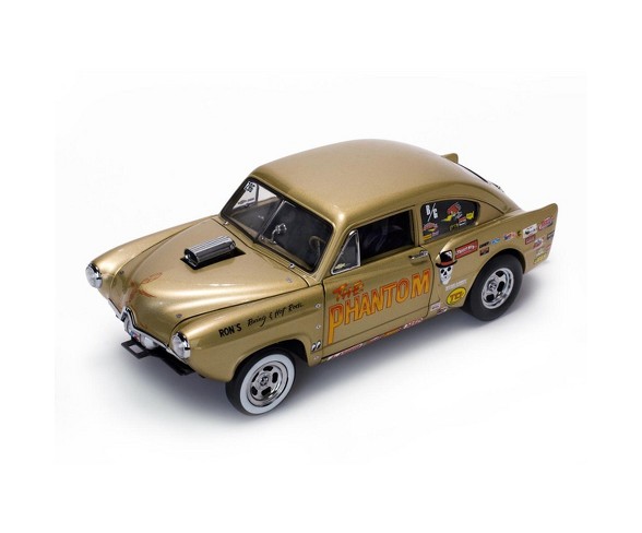 1951 Kaiser Henry J Gasser Gold "The Phantom" Limited Edition to 999 pieces Worldwide 1/18 Diecast Car Model by Sunstar