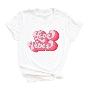 Simply Sage Market Women's Retro Love Vibes Short Sleeve Graphic Tee - 1 of 4