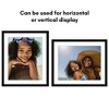 Americanflat 20x24 Picture Frame with Polished Plexiglass - Use as 16x20 Frame with Mat or 20x24 Frame Without Mat - Black - 4 of 4