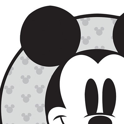 Mickey Mouse Gray and Black Paper Cut-Outs, 5.5" x 5.5"