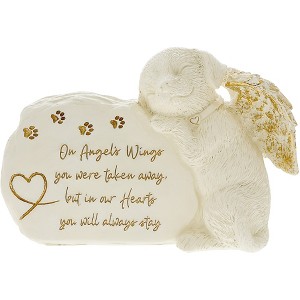 Pavilion Gift Company - Dog Angel - 7.5" x 5" Pet Memorial Stone - Stepping Stones and Pathways - 1 of 4
