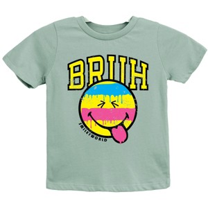 The Juniper Shop SmileyWorld Bruh Paint Drip Distressed Youth Short Sleeve Tee - 1 of 4