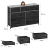 Homhougo TV Stand for TVs up to 55" Black - 2 of 4