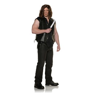 The Walking Dead Daryl Dixon Adult Costume Biker Vest - 1 of 4