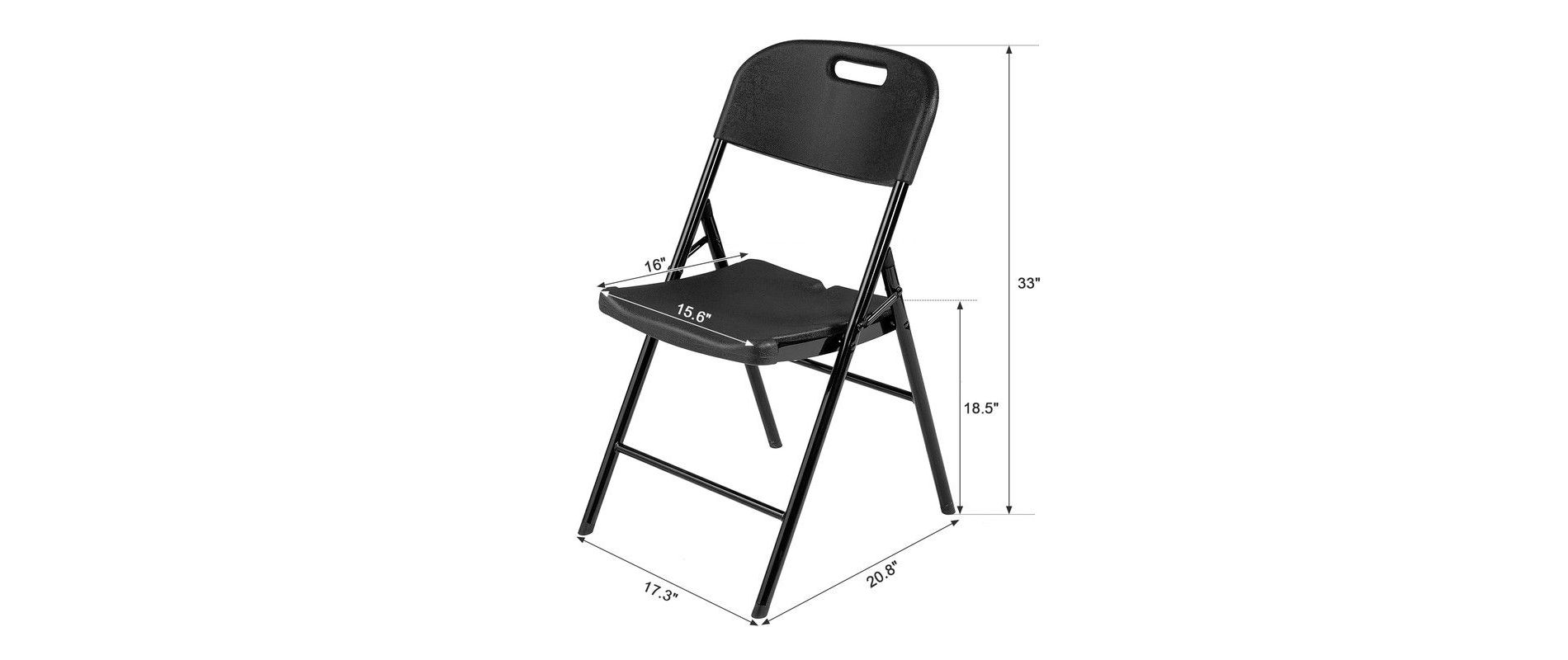Karl Home | Plastic / Resin Stackable Folding Chair Folding Chair Set (Set of 4)