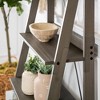 68.25" Boho 4 Tier Solid Wood Ladder Bookshelf Plant Stand - Saracina Home - 4 of 4