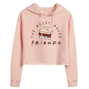 Women's - Friends - Moist Maker Cropped Graphic Hoodie - 1 of 4