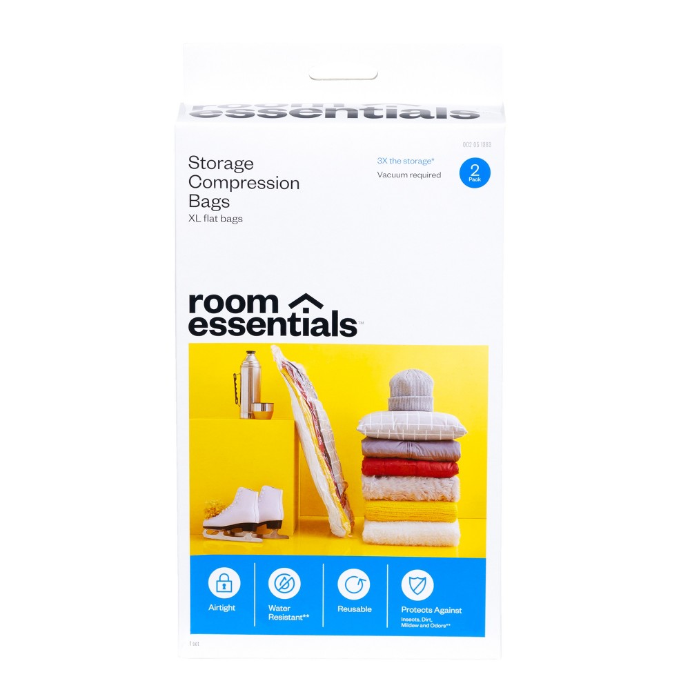 2 XL Compression Bags Clear - Room Essentials