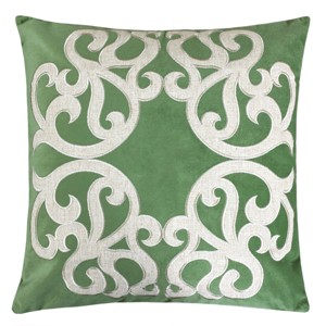 ChicFurnit Bed Pillows Home Pillow Velvet Decorative Pillow with Hidden Zipper Cotton Pillows for Living Room Decoration, Green, 20"*1"*20" - 1 of 4
