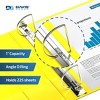 Davis Group 6pk 1" Premium Economy Angled D-Ring Binder Yellow: Hard Cover, 225 Sheet Capacity, 2 Pockets, Polypropylene - 3 of 4