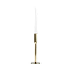 Metal Taper Candle Holder - Elegant Iron Glam Design for Home, Office, Living Room, Bedroom & Dining Table - 1 of 4