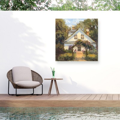 Marilyn Wendling Sweet Cottage II Outdoor Canvas Art