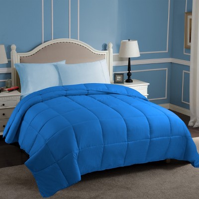 Aster Blue Twin Reversible Down Alternative Microfiber Comforter