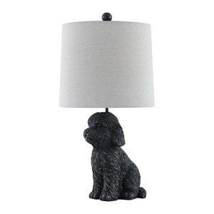 Crestview Collection 23.5" Bronze Resin Doodle Dog Table Lamp With Shade - 1 of 1
