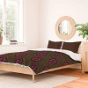 Deny Designs Full/Queen Schatzi Heidi Global Olive Duvet Cover and Pillow Sham Green - 2 of 4