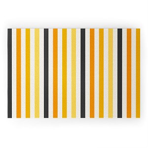Avenie Halloween Stripes Welcome Mat - society6 - 1 of 3