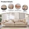 KTMBDW 126in Velvet Couch, Sofas for Living Room, Comfy Couches, 24in Deep Seats, Oversized Loveseat Sofa, 4 Seater Couch for Bedroom - 4 of 4