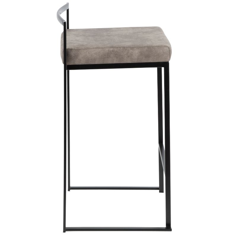 Set of 2 26" Fuji Contemporary Counter Height Barstools - LumiSource, 5 of 15