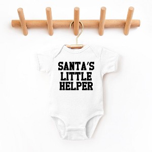 The Juniper Shop Santa's Little Helper Words Baby Bodysuit - 1 of 3