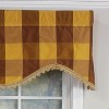 RLF Home Pascal Trimmed Cornice 100% Cotton with Fully Lined 3" Rod Pocket Valnance for Windows 50" x 17" Bronze - 3 of 4
