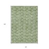 Green And Ivory Geometric Washable Indoor Outdoor Area Rug - 3 of 4