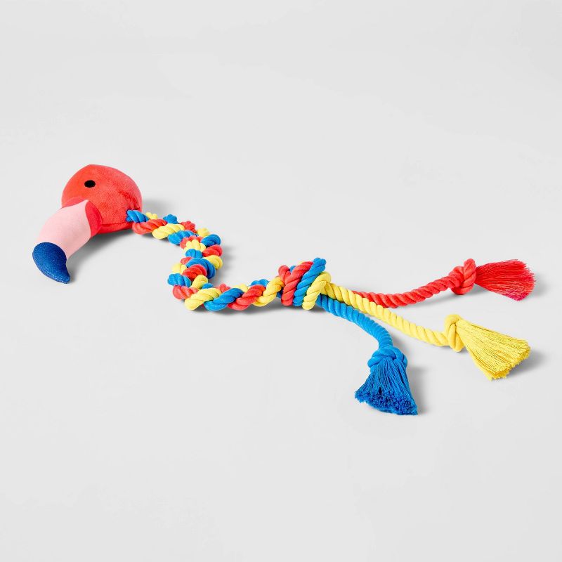 23&#34; Flamingo with Rope Dog Toy - Sun Squad&#8482;, 2 of 4