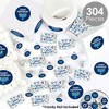 Big Dot of Happiness Hanukkah Menorah - Chanukah Holiday Party Candy Favor Sticker Kit - 304 Pieces - 2 of 4