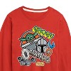 Boys' - The Mandalorian - Mando Grogu Stickers Long Sleeve Graphic T-Shirt - 2 of 4