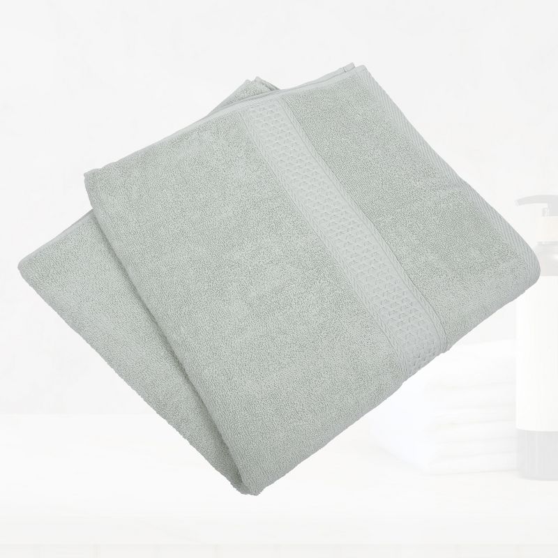 Unique Bargains Soft Absorbent Cotton Bath Towel for Bathroom kitchen Shower Towel 3 Pcs, 5 of 7