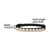 Allegra K Women Shoe Strap Belt Band with Pearls Elastic Shoe Strap 2 Pairs - 3 of 4