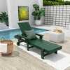 WestinTrends Ashore Modern Reclining Chaise Lounge With Arms & Wheels - 2 of 4