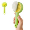 BABYYER Pet Hair Brush With Self Cleaning Button For Cat & Dog , Easy To Remove Loose Undercoat,Needle-tip Massage Beads,No Harm To The Skin - 2 of 4