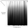 Americanflat 71x74 Black Ombre Shower Curtain - 100% Polyester Curtain - Water-Resistant with Metal Grommets and 12 Rings - Gradient Shower Curtains - 2 of 4