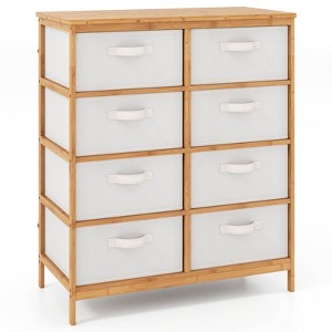 Coatway 8 Drawers Dresser with Removable Fabric Bins, Chest of Drawers for Closet Hallway - 1 of 1