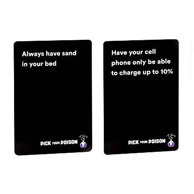 Pick Your Poison Card Game - The "What Would You Rather Do?" Party Game [All Ages/Family Edition]
