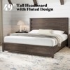 AMERLIFE 5 Pieces Farmhouse Bedroom Sets, Bed Frame, 54" W 6 Drawer Dresser, 47'' H 5 Drawer Dresser, Nightstand Set of 2 - 3 of 4