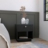 Depot E-Shop Single Drawer Nightstand 19"H with Open Storage Shelf - 2 of 4