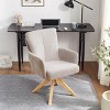 Art Leon Fabric Upholstered Swivel Home Office Desk Chair - 4 of 4