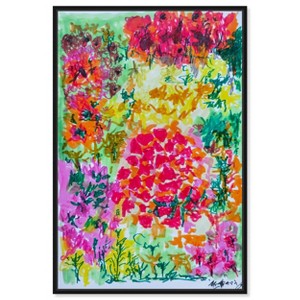 Art Remedy Manuel Roman - Floral Plaza Beach Life Inspired Wall Art Framed - 1 of 4