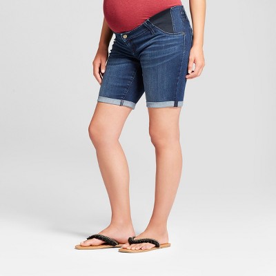 target maternity jean shorts