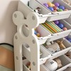 KTMBDW Kids Toy Storage Organizer with 12 Plastic Bins - White/Gray - 4 of 4
