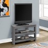 Syemin TV Stands and Consoles 42" Console Media Entertainment Center with Storage Shelves Mid Century Modern TV Console, Gray, 42"*15.5"*19.75" - 2 of 4