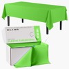 Crown Display Cut to Size Disposable Plastic Tablecloth Roll  With Cutter -54" X 100' - 2 of 4